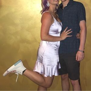 Wild Fable Lilac Satin Dress